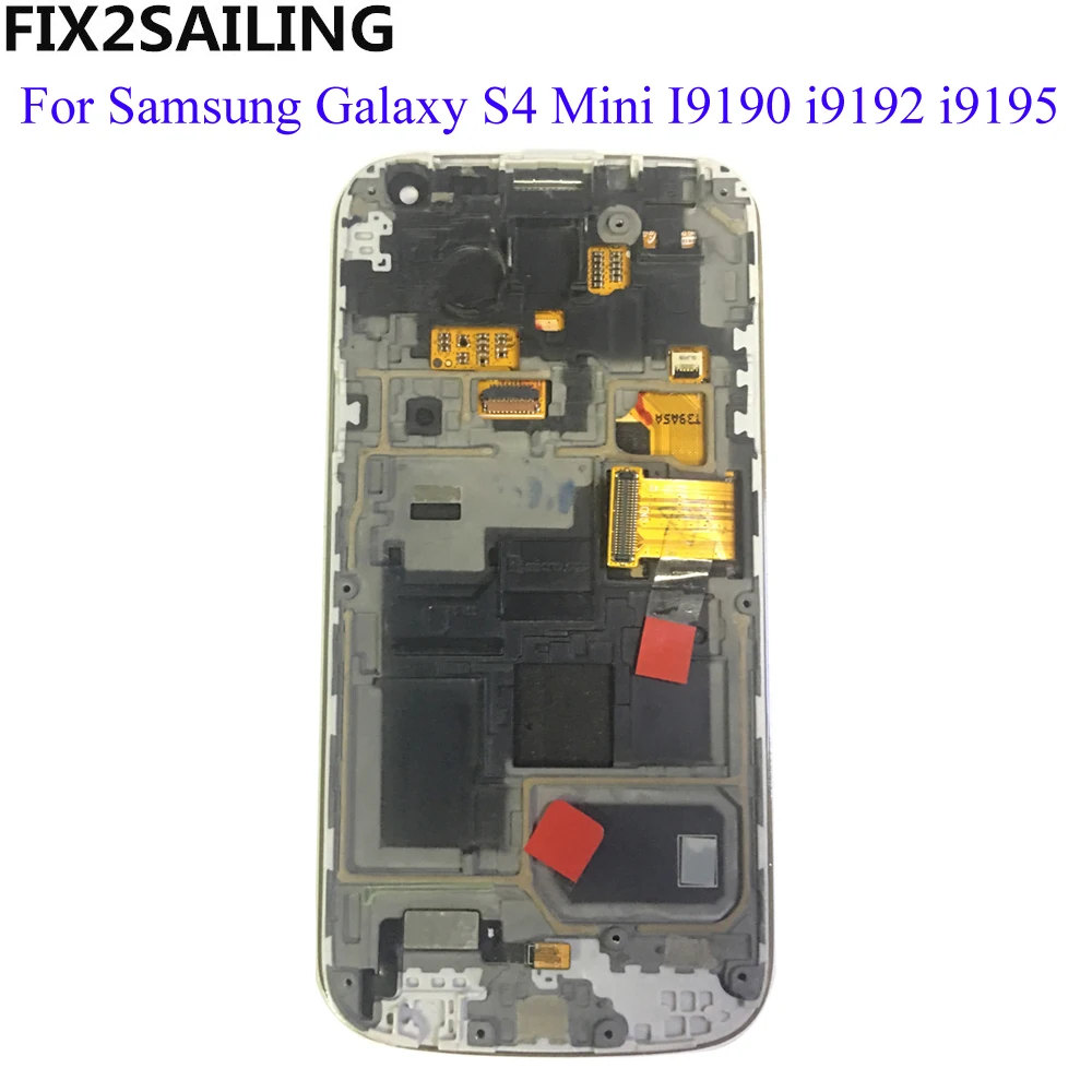 

Super LCD For Samsung Galaxy S4 Mini i9190 i9192 i9195 AMOLED Mobile Phone LCD Display Touch Screen Digitizer Assembly Frame