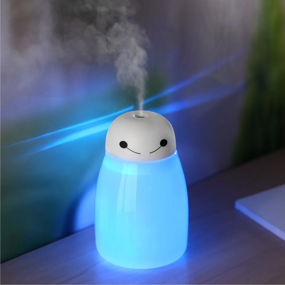 

7 Color LED Night light Air Humidifier with 400ml Aroma Essential Oil Diffuser Aromatherapy NEW USB lovely lamp kids gift blub