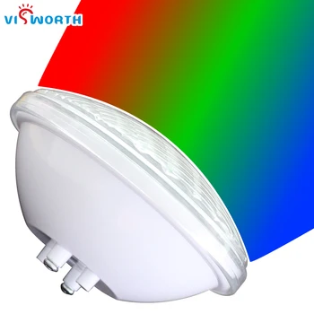 수영장 LED 수중 조명, Par56, 24W, 36W, LED IP68, DC 12V, SMD5730, RGB 따뜻한 차가운 백색 LED Piscina