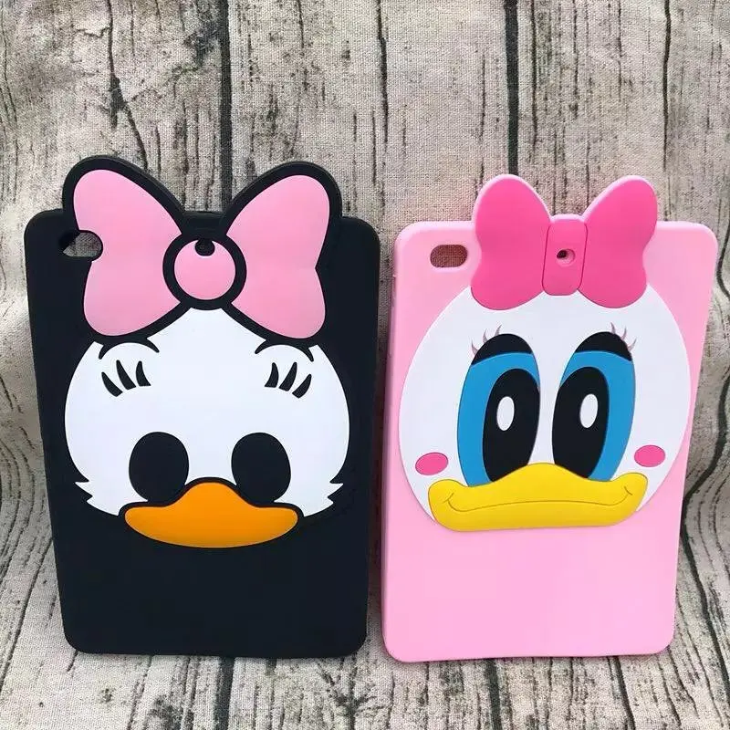 3D милый мультфильм Daisy Duck Мягкий силиконовый Чехол чехол для Apple iPad mini 4 IPad Mini4 Coque