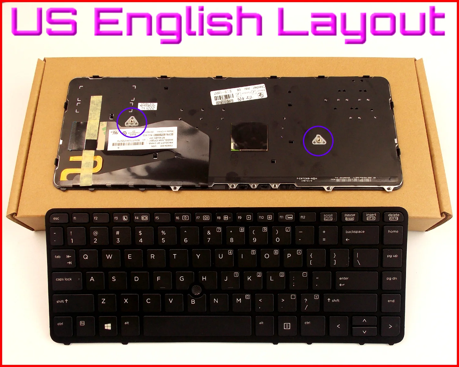 New Keyboard US English Version for HP ZBOOK 14 736654001 731179 001