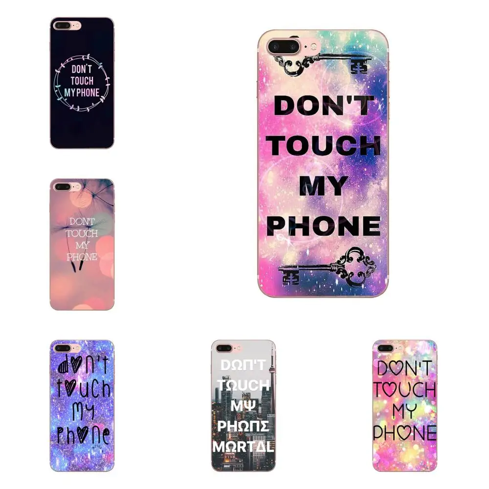 Смешной надписью Don't Touch Ультра тонкий мультфильм шаблон для Galaxy A3 A5 A7 On5 On7 2015 2016