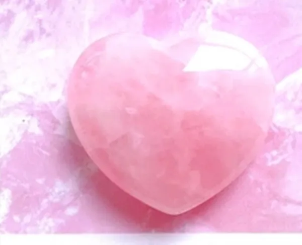 Редкие природные стразы из розового кварца в форме сердца камень «reiki» A1