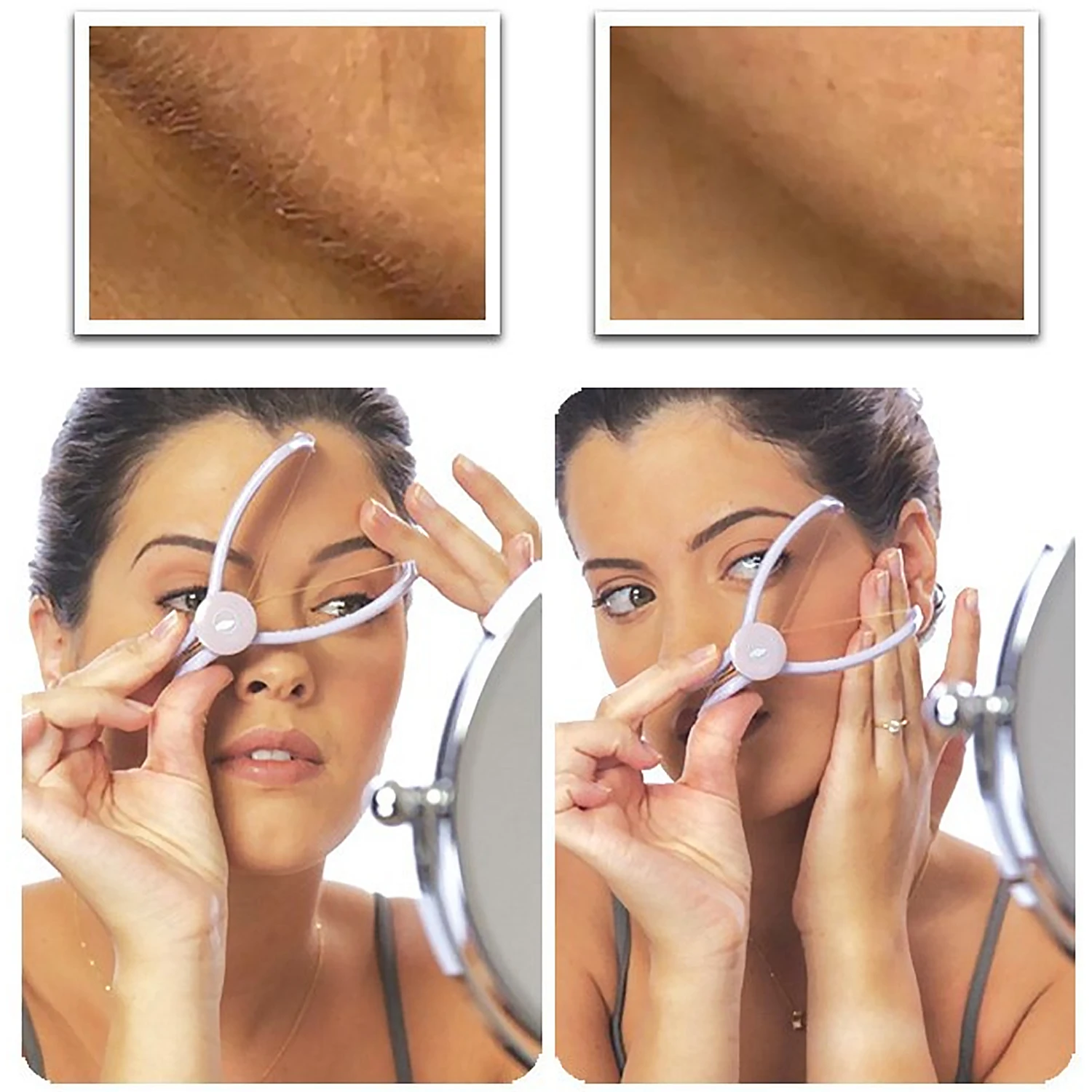 

Handheld Facial Face Hair Remover Threader Epilator Removing Tool for Women Girls Ladies Makeup Beauty Tool