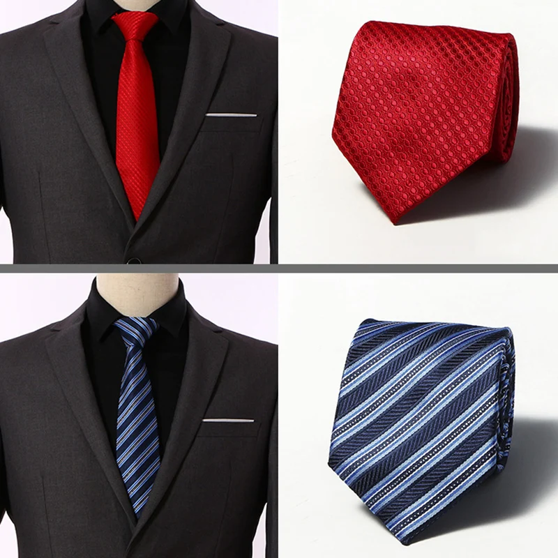 

Factory Seller 8cm Men's Classic Tie 100% Silk 20 Color components Wide Stripes cravatta multi-color Ties Man Bridegroom Necktie