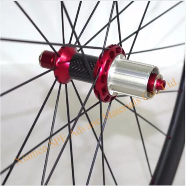 CARBON WHEELSET 50MM CLINCHER POWERWAY R36 STRAIT PULL HUB