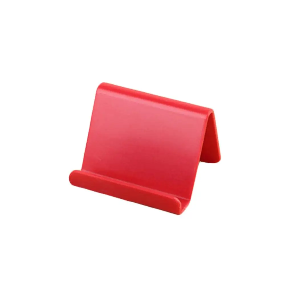 Держатель для мобильного телефона настольная подставка пластиковый Настольный держатель цвет конфеты мини портативный держатель Универсальный кронштейн для смартфона - Color: Red