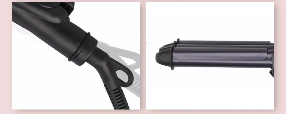 FMK Тройная щипцы для завивки волос, цилиндрический ролик, щипцы для завивки волос Waver, керамические тройные щипцы для завивки волос, профессиональные электрические щипцы для завивки волос