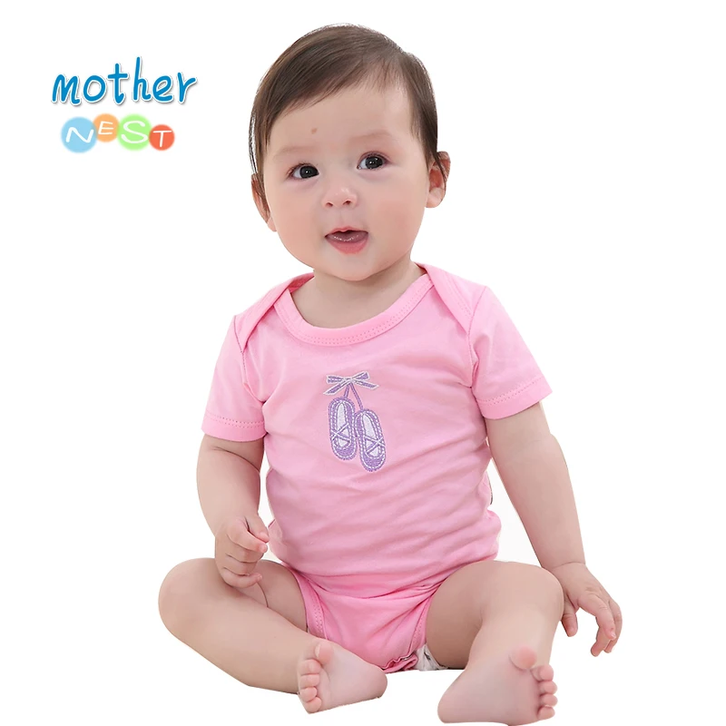 Retail 2018 New Baby Rompers Girl/Boy Baby Romper Short Sleeve One-piece Jumpsuit Baby Clothes for Newborn