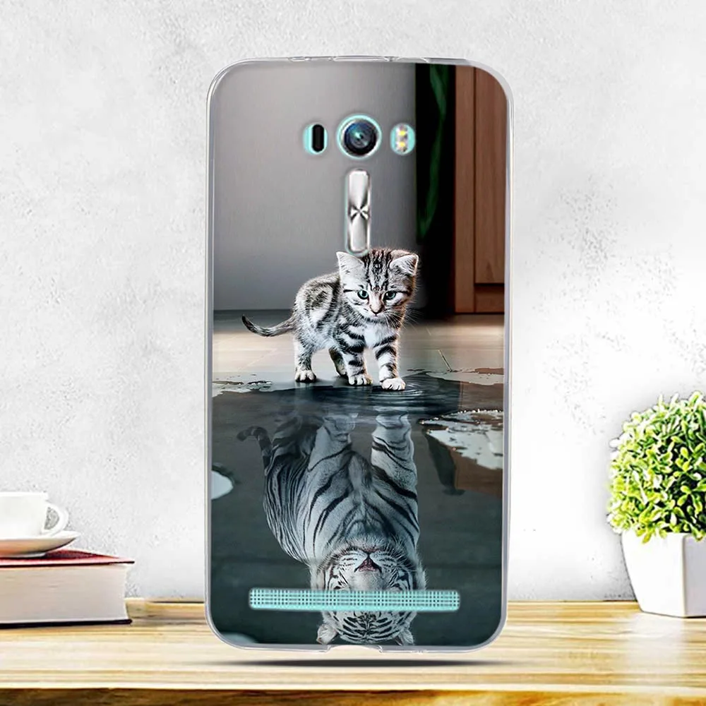 لينة TPU جراب إيسوز zenfone 2 الليزر ZE550KL 5.5 بوصة حالة الطباعة جراب إيسوز zenfone 2 الليزر 5.5 \