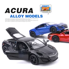 1:32 Honda Acura nsx сплава Модель автомобиля моделирование из металла сзади детей автомобиль спортивный автомобиль модели игрушки