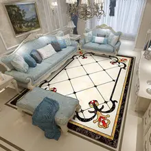 Большой размер Европейский мраморный зерна гостиная ковер диван журнальный столик не-антискользящий коврик Спальня прикроватный ковер домашний прямоугольный ковер