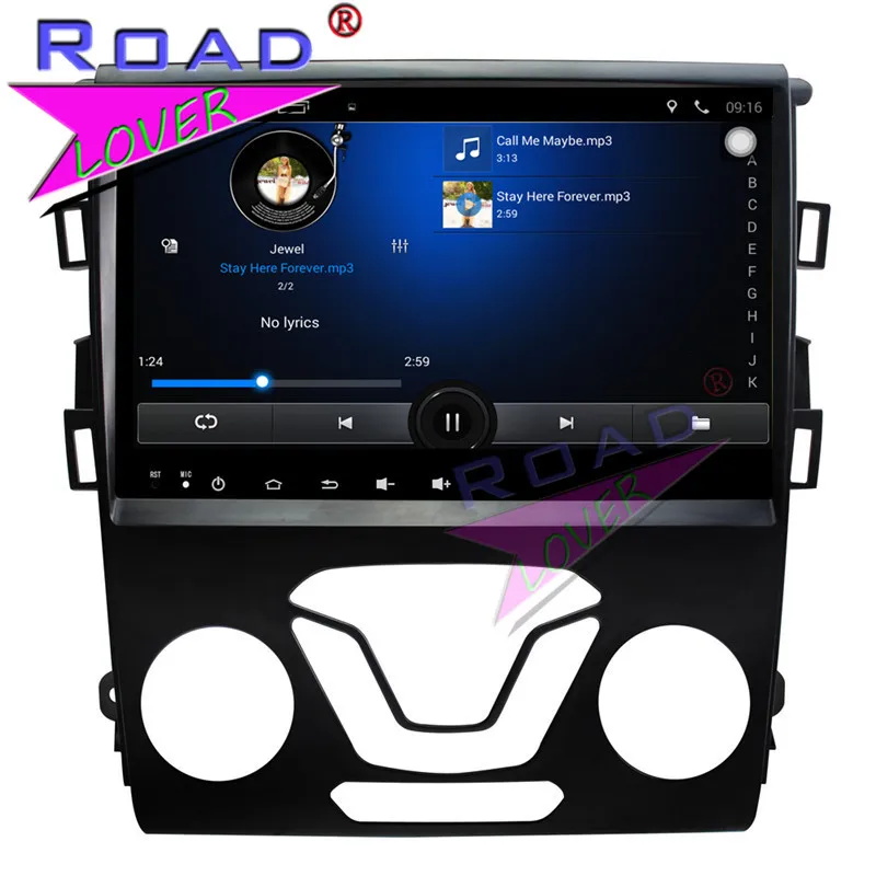 TOPNAVI Android 9. 0 2G + 32GB 9 &quotчетырехъядерный автомобильный ПК медиа плеер для Ford Mondeo 6