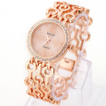 Cuff Bangle Watch Women Luxury Designer Quartz Wristwatch Ladies Rhinestone Women Watches Top Brand Bracelet Best Gift rhinestone detail cuff bracelet