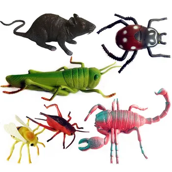

Home Decor Figurines Miniatures Plastic Simulated Insect Ladybug Animal Cognitive Scaft Model Children Toys 12pc/lot