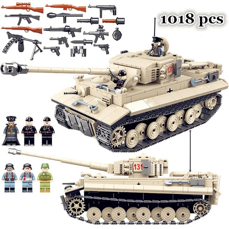 

2019 New Arrival Military Tank WW2 Building Blocks Compatible With Legoingly Bricks Fighter Weapons Toys For Children In Stock