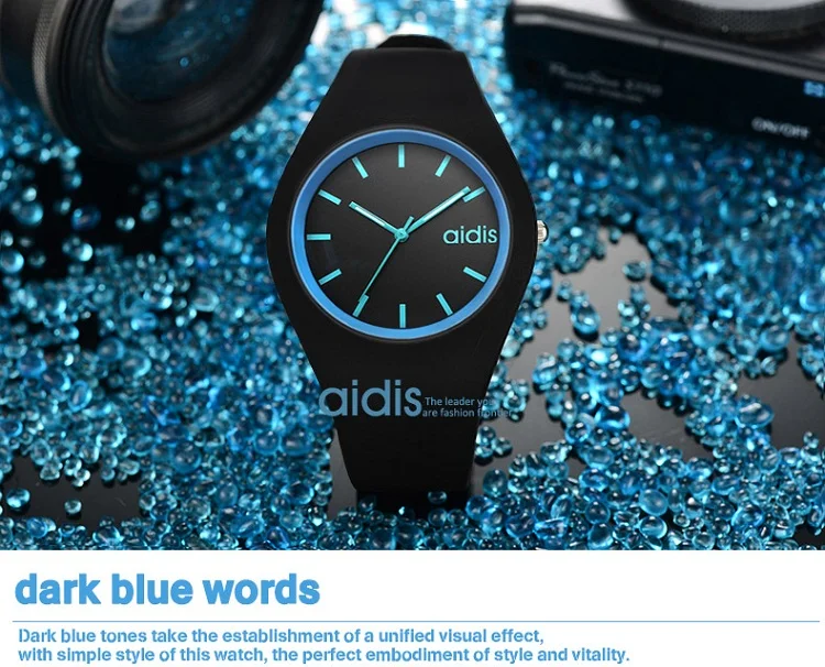 Женские Силиконовые кварцевые часы с мягким ремешком, водонепроницаемые женские повседневные модные наручные часы