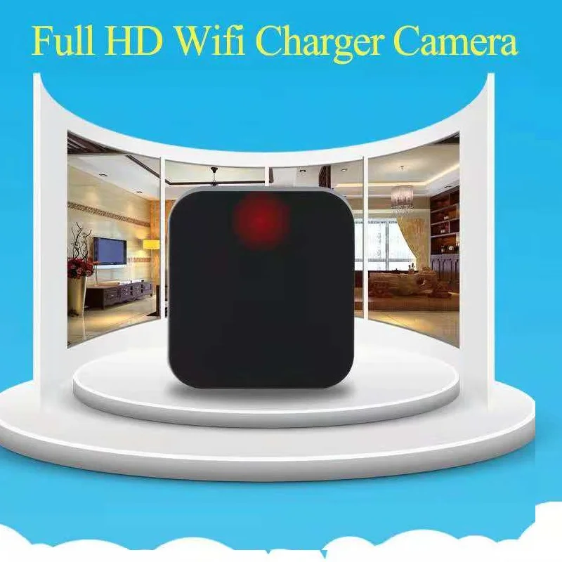 

Mini 1080P WiFi USB Wall Charger Camera IR Night Vision Home Motion Detection Security Camera Nanny Cam for Baby Webcam US Plug