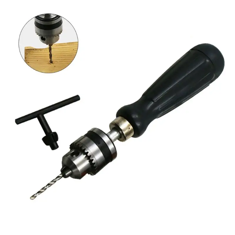 woodworking Tool Pin Vise Model Hand Drill with Chuck Capacity fit Drill Bits Screwdriver Bit plus drill