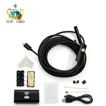 

5M 8mm Endoscope Wifi Wireless for iOS Android Borescope HD 720P 2.0MP 6LED Tube IP67 Waterproof Inspection Camer