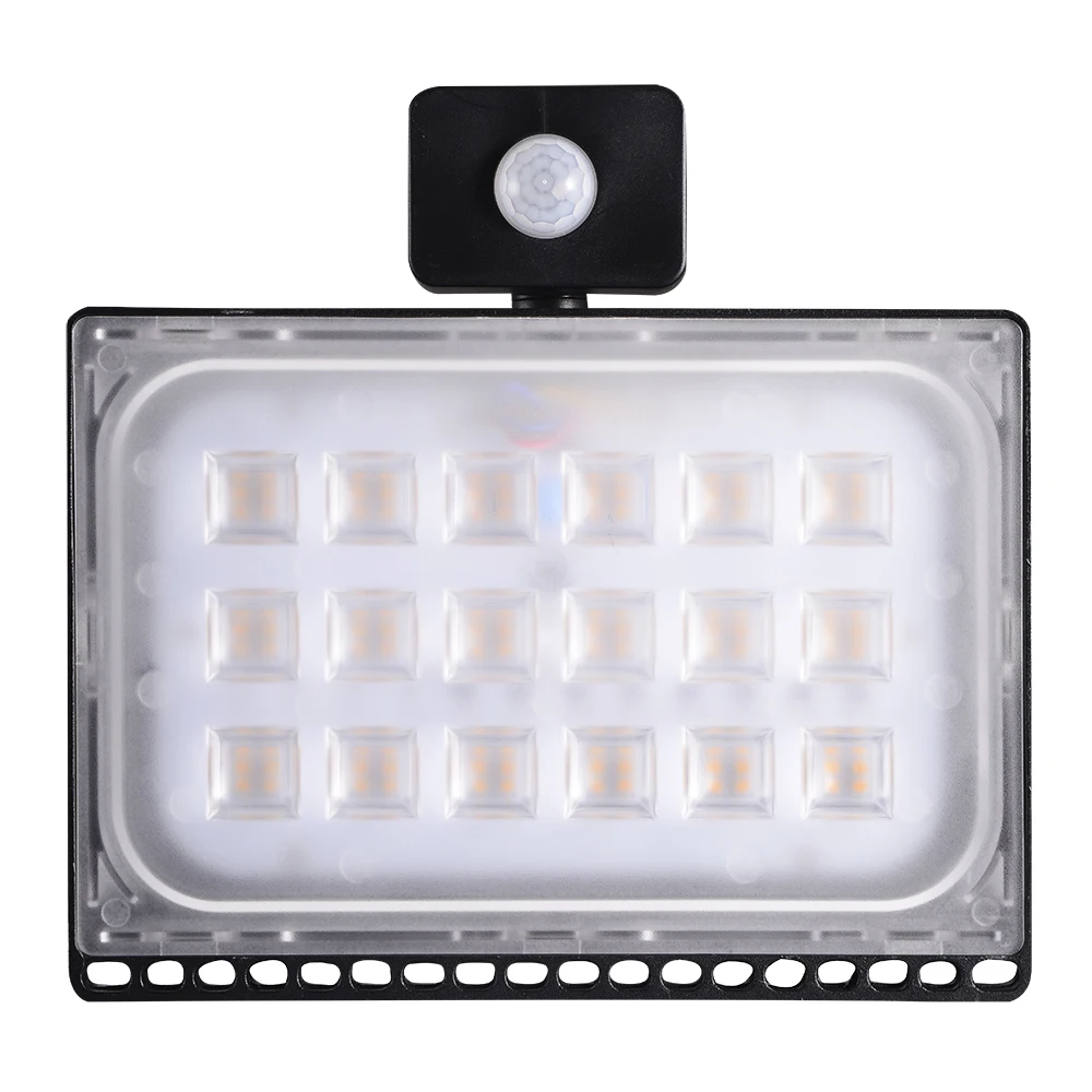 

100W LED Flood Light Ultrathin Warm White with PIR Motion Sensor 110V Waterproof IP65