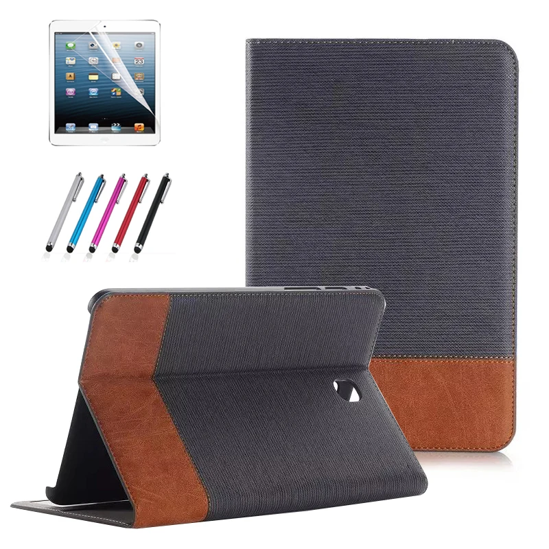 TAB S2 9.7 Smart Case Stand Folding PU Leather Cover Case for Samsung Galaxy Tab S2 9.7 T815 T810 Tablet+Screen Protector+Stylus business folding smart pu leather book cover case for samsung galaxy tab 4 10 1 t530 t531 t535 tablet screen protector stylus
