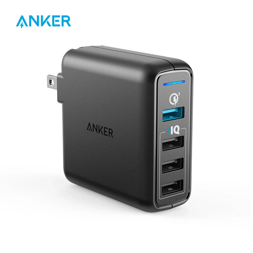 

Anker Quick Charge 3.0 43.5W 4-Port USB Wall Charger, PowerPort Speed 4 for Galaxy S7/S6/edge/edge+, Note 4/5, LG G4/G5, HTC etc