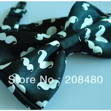 Блестящий материал "черные усы" Бабочка с узором для мужчин мужской смокинг в стиле унисекс платье галстук-бабочка новинка