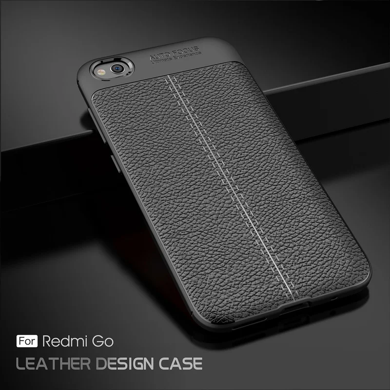 

Phone Case for Xiaomi Redmi GO Case Redmi GO Cover Soft TPU Litchi Pattern Leather Business Funda for Xiaomi Redmi GO Cover Case