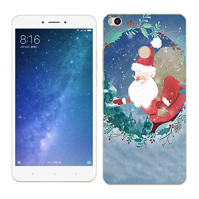 Чехол s для Xiaomi Mi Max2, мягкий силиконовый чехол для Xiaomi Mi Max 2 X'mas Day, окрашенный чехол для телефона xiomi Mi Max 2, Fundas - Цвет: 22