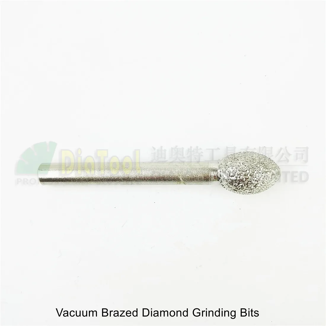 5pcs #13 Vacuum brazed diamond mounted points diamond burrs for stone  Rotary tool grinding heads engraving bits