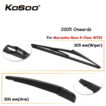 

KOSOO Auto Rear Car Wiper Blade For Mercedes-Benz R-Class W251,305mm 2005 Onwards Rear Window Windshield Wiper Blades Arm