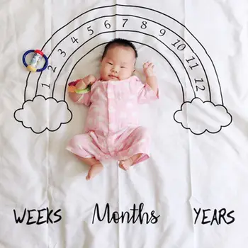 

Newborn Baby Blanket Photography Props Background Cloth Monthly Growth Shooting Photo Bedding Wrap Swaddle