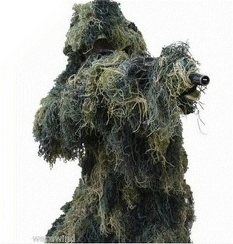 New Forest Design Camouflage Ghillie Suit grass type hunting clothing,yowie Sniper 3D bionic