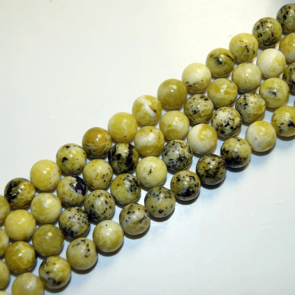 Wholesale Of Mixture Of Yellow And Green Natural Stone Beads For
