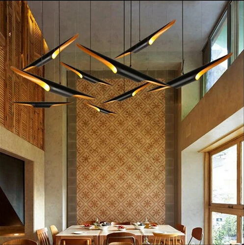 

Nordic 60/80cm bamboo shape aluminum pipe pendant light modern dinning/living room clothing shop creative led droplight fixture