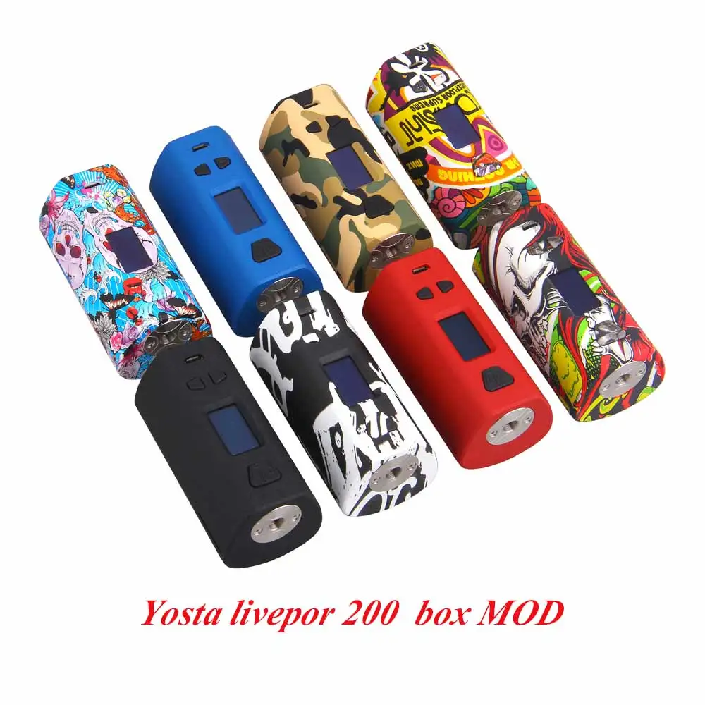 

Newest E-cigs Yosta livepor 200W TC Box Mod 6 Different Modes Vape Mod By Dual 18650 Battery Fit 510 E Cigarette Atomizer