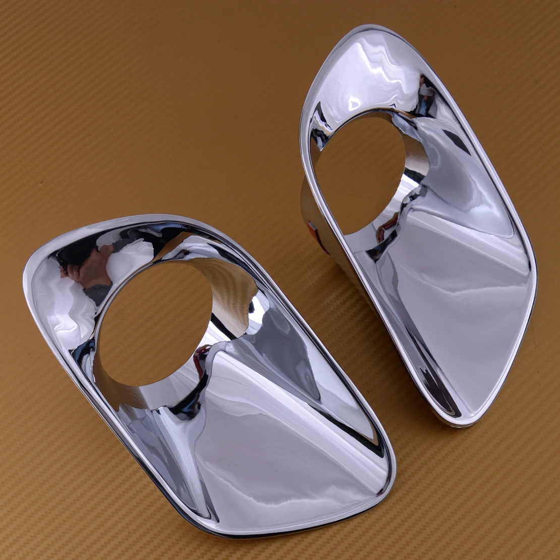 

beler Car Foglight Bumper 2pcs ABS Chrome Front Fog Lamp Lower Light Cover Trim Frame Fit For Jeep Cherokee 2014 2015 2016 2017