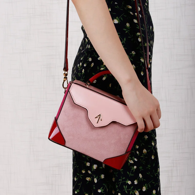 Женская модная сумка через плечо, кожаная Ретро сумка, скраб, женская сумка-мессенджер с цепочкой, простая сумка-тоут