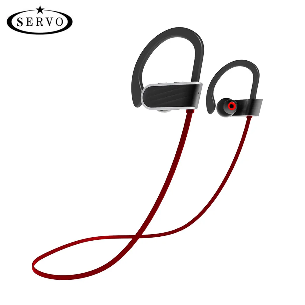 Беспроводные спортивные Bluetooth наушники SERVO U13 гарнитура с крючком и микрофоном 4 1