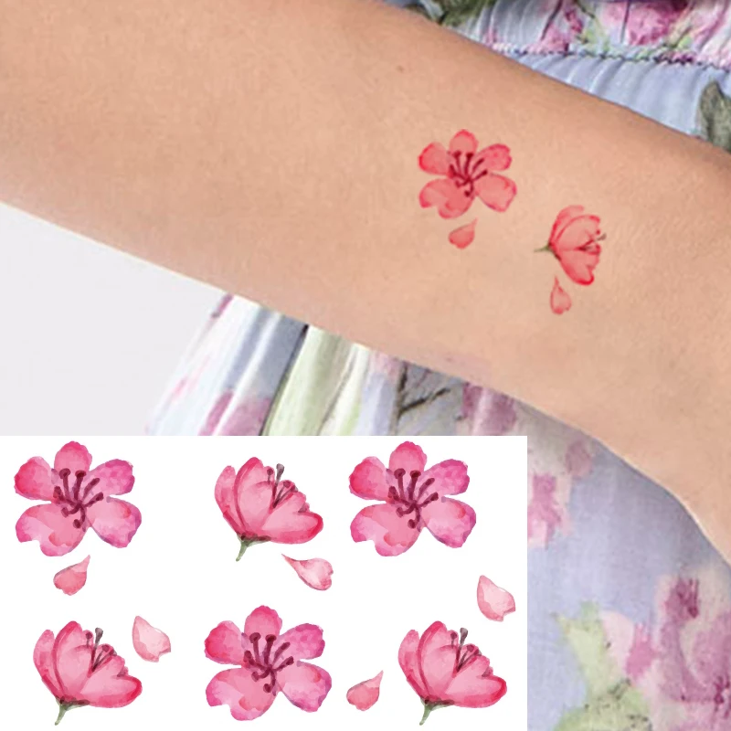 

Fresh Flowers Waterproof Flash Fake Tatoo Sticker Temporary Tattoo Sticker Face Tatto Glitter Fake Tattoo Kids Tattoos XL01