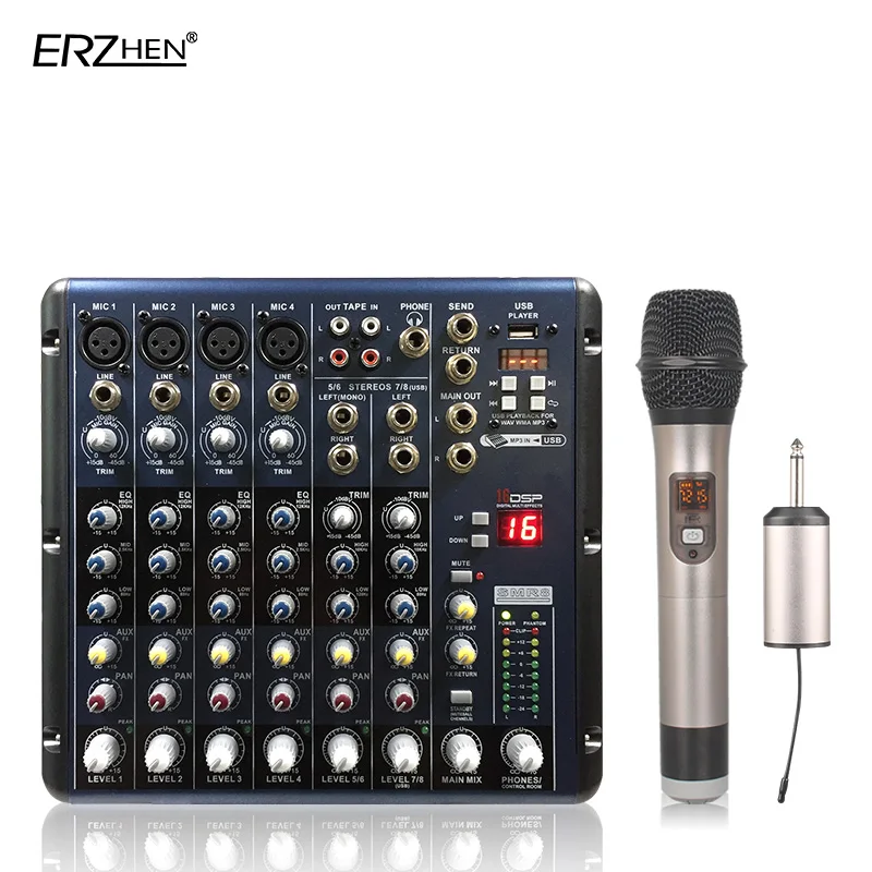 Audio Mixer Console W7000T8 Professional Mixer Audio