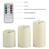 3Pcs/Set Remote Control LED Flameless Candle Lights New Year Candles Battery Powered Led Tea Lights Easter Candle With Packaging ► Photo 2/6