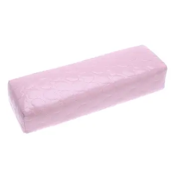 

BUAS New Soft Hand Cushion Pillow And Pad Rest Nail Art Arm Rest Holder Manicure Nail Art Accessories PU Leather Pink