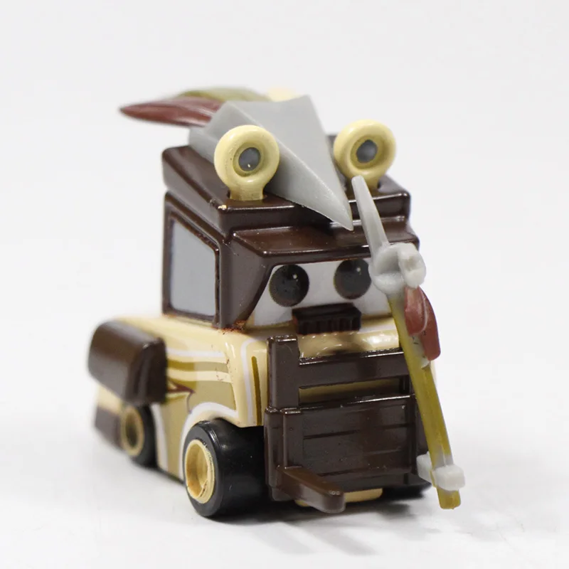Forklift coffe 4cm Игрушки Disney Pixar, персонажи мультфильма «Тачки 3» — Молния МакКуин, трейлер Мак, Джексон Шторм, модели машин 1:55 с литым корпусом, игрушки размером 23 см из металлического сплава - Цвет: Forklift coffe 4cm