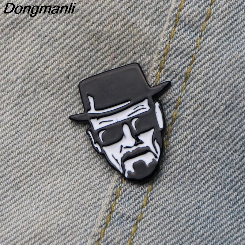 20 шт./лот DMLSKY Breaking Bad брошь Walter White Let's Cook эмалированные булавки для мужчин рюкзак