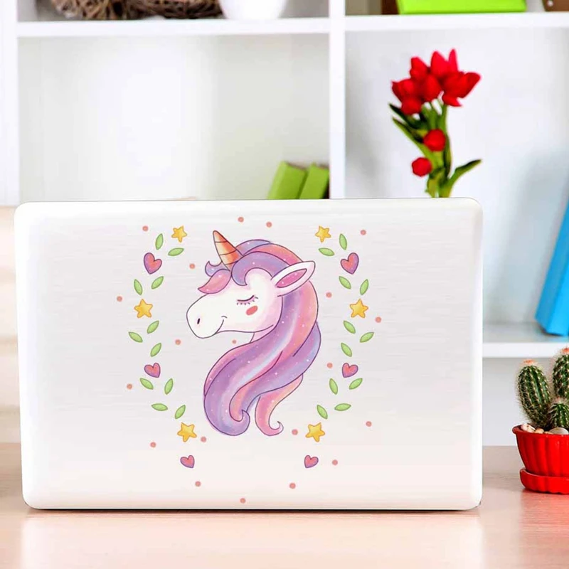 2pcs Cute The Unicorn Home Decor Sticker PVC Toilet Stickers Kitchen Bathroom Accessories Wall Stickers
