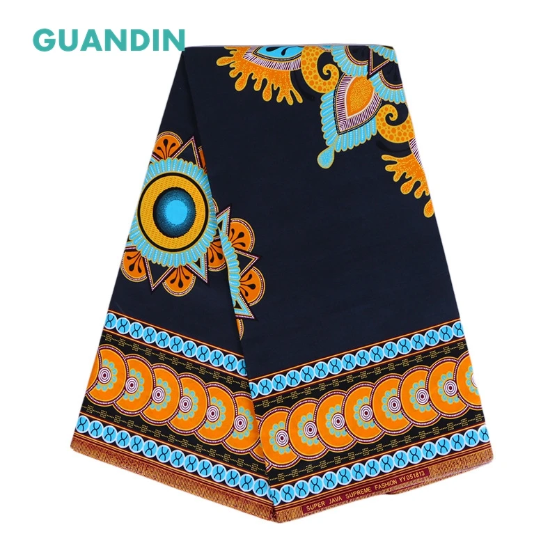 

GUANDIN New African Fabric Wholesale Holland Wax Prints African 2018 Latest Tissue Wax Ankara African Wax Print Fabric 6 yards