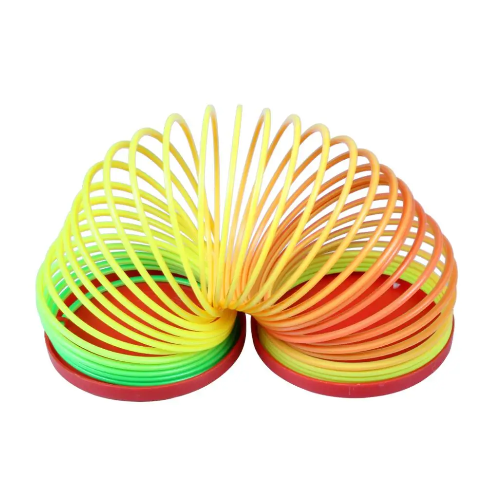 Mini Children Rainbow Spring Toy Kids Birthday Party Favors Novelty Toy Gift (5)
