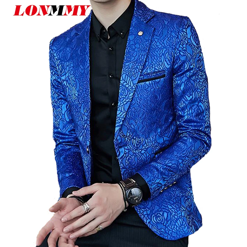 

LONMMY Mens blazer masculino fashion slim fit Business Casual men's blazers and suit jackets clothes 2019 New spring autumn